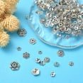 thumbnail image 6 of 30G Tibetan Style Alloy Flower Bead Caps Sets Cadmium Free & Lead Free Silver 6x2mm Hole: 1mm, 6 of 6