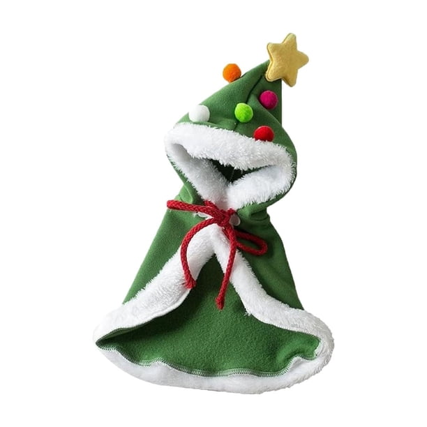 Decoraciones navideñas Bocqde Regalos de Navidad Capas navideñas para mascotas Capas para gatos Trajes navideños para perros Perros Gatos Trajes de Papá Noel Capas cálidas de invierno para perros