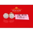 thumbnail image 6 of King of Bling's 10K Real Yellow Gold Real Diamond 0.50CT Men's/Women's Stud Round Earrings, 6 of 11