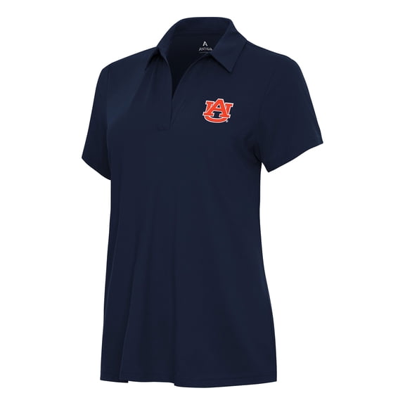 Women's Antigua Navy Auburn Tigers Era V-Neck Polo
