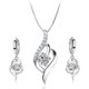 thumbnail image 1 of Collares de mujer Jintao juego de collar y pendientes plata de ley 925 cadena de 45 cm, 1 of 5