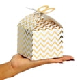 thumbnail image 4 of Paquete de 36 mini cajas a dos aguas para regalos de fiesta, cumpleaños, aniversarios de bodas, San Valentín, compromiso, adornos de lámina dorada, cajas de regalo, 4 diseños de lunares (3,7 x 3,2 x 3, 4 of 5