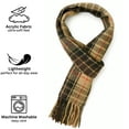 thumbnail image 7 of Alpine Swiss Mens Scarf Soft Knit Winter Scarves Plaid Striped or Solid Neck Covering Long Warm Stylish, 7 of 7
