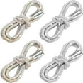 thumbnail image 1 of 4 Piece Rhinestone Shoe Laces Crystal Glitter Rope Bling Hoodie String Rhinestone Glitter Rope for Sneakers Sweatpants, Ab Color, One Size, 1 of 5