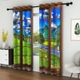 thumbnail image 4 of Lfeey Blackout Curtains, Room Darkening for Living Room Kids Bedroom, Natural Landscape, 42x63 inch, 2 Panels, 4 of 6