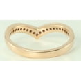 thumbnail image 3 of 14k Rose Gold Round Classic chevron design wishbone V shaped diamond ring (0.28 Ct, H Color, SI2-SI3 Clarity), 3 of 4