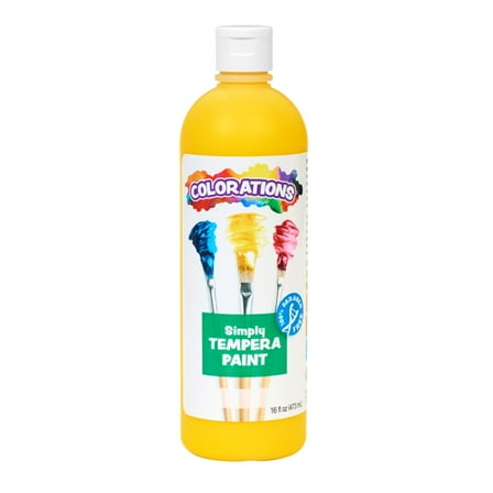 Colorations Paraben-Free Simply Tempera Paint 16 oz. -Yellow