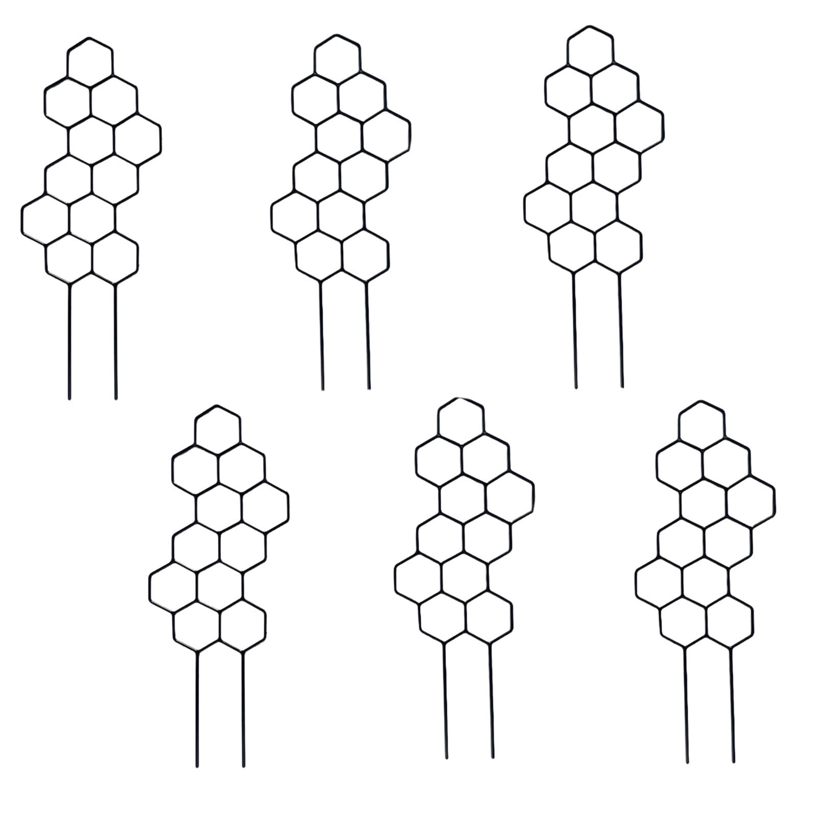 24pcs Indoor Plant Trellis for Climbing Plants, Small Garden Trellis for Potted Plant Support Outdoor, Small Houseplant Metal Wire Trellis for Vine Ivy