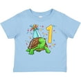 thumbnail image 3 of Inktastic 1st Birthday Cute Turtle in Party Hat with Confetti Boys or Girls Baby T-Shirt, 3 of 5