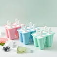 thumbnail image 6 of Popsicle Molds 4 Pieces Silicone Ice Pop Molds Popsicle Mold Reusable Easy Release Ice Pop Maker ice cream molds, 6 of 6