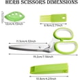 thumbnail image 2 of Ensemble de 3 Ciseaux à Herbes Gourmet - Ciseaux de Cuisine Multi-Usages en Acier Inoxydable à 5 Lames avec Couvercle de Sécurité et Peigne de Nettoyage - Coupe-Herbes/hachoir - Gadgets de Cuisine, 2 of 8