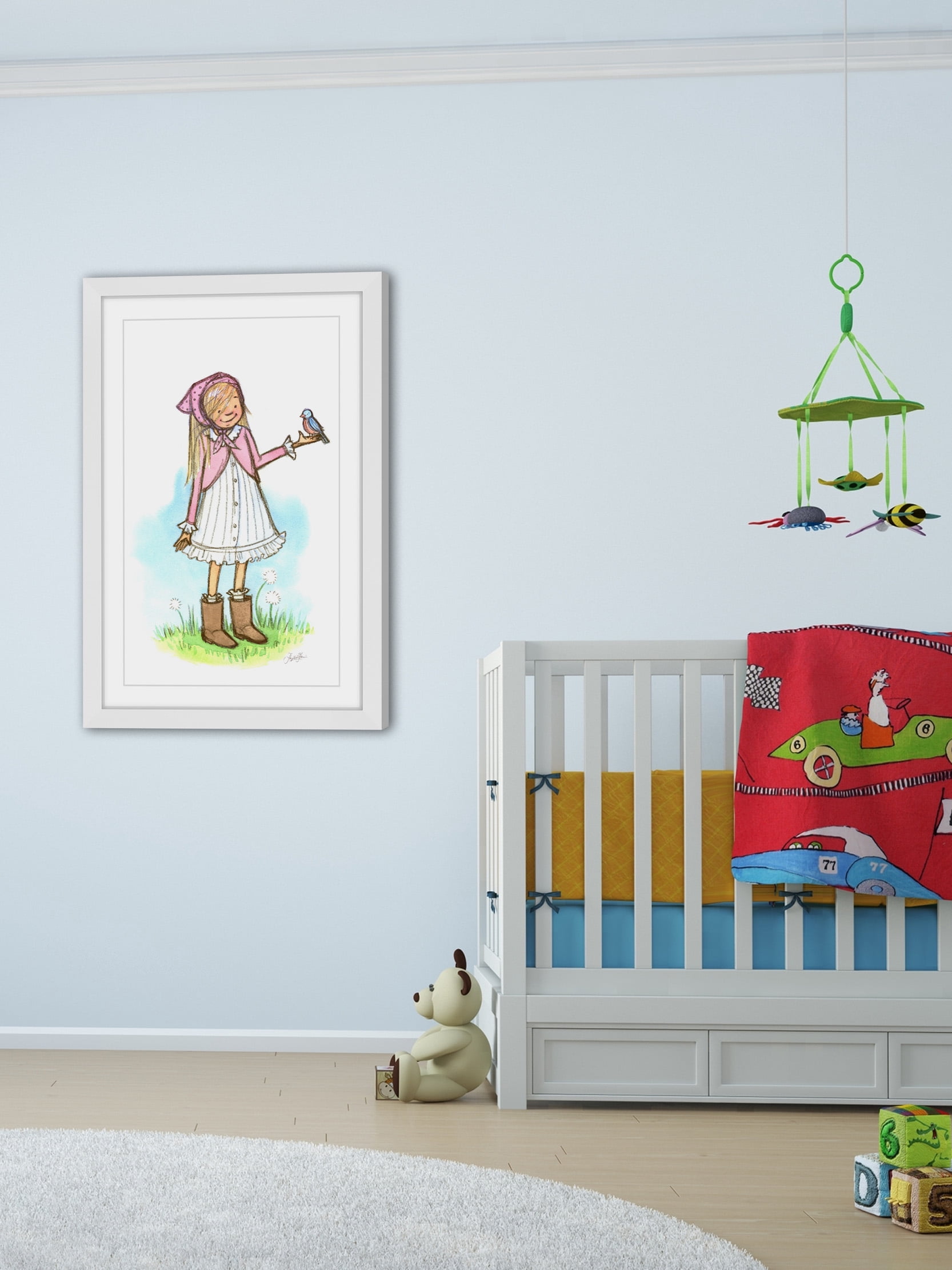 "Bluebird" Framed Painting Print