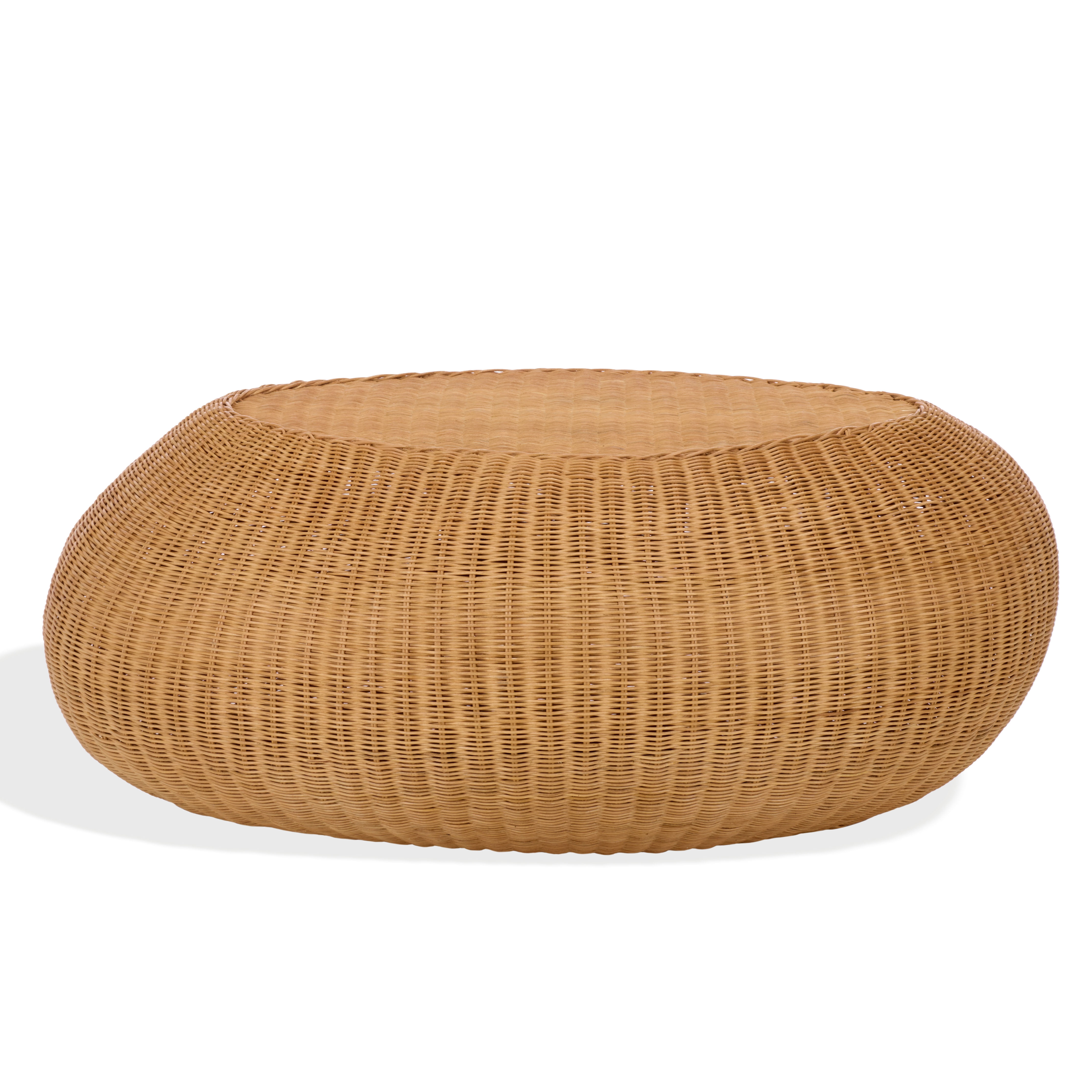 Safavieh Couture O'Reilly Rattan Oval Coffee Table, Natural