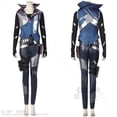 thumbnail image 4 of Disfraz de Cosplay de Valorant Fade para mujer adulta, pelucas, abrigo, pantalones, riñonera, cinturón, zapatos, botas, trajes para fiesta de carnaval y Halloween, 4 of 5