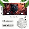 thumbnail image 2 of 1 Pcs 2D Flat License Plate Covers & Frames, Black Panther among Roses For Decorative Front, Waterproof For Decoration Aluminum License Plate Covers & Frames Cover For Men Women, 12" X 6", 2 of 7