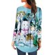 thumbnail image 4 of Camiseta suelta estampada a la moda para mujer, blusa de manga larga, cuello redondo, camisetas informales Pompotops  FGAJ5724, 4 of 6