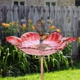 thumbnail image 2 of Bebedero para pájaros para exteriores DREAM GARDEN, cristal, 26 cm, color rojo, 2 of 6