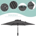 thumbnail image 5 of CHYVARY 7.5 FT Outdoor Patio Shade Table Market Umbrella with Tilt Button for Deck, Garden and Pool, Anthracite, 5 of 7