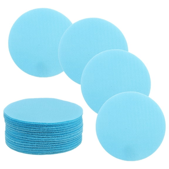 Uxcell 30 Pcs Carpet Spot Markers, 4 Inch Non-Slip Rubber Agility Markers for Classroom Carpet, Circles Spots Dots for Football, Basketball Training Markers, Blue
