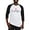 Black/White, variant on - Triangle Logo Baseball Jersey - Cotton Baseball Jersey, 3/4 Raglan Sleeve Shirt