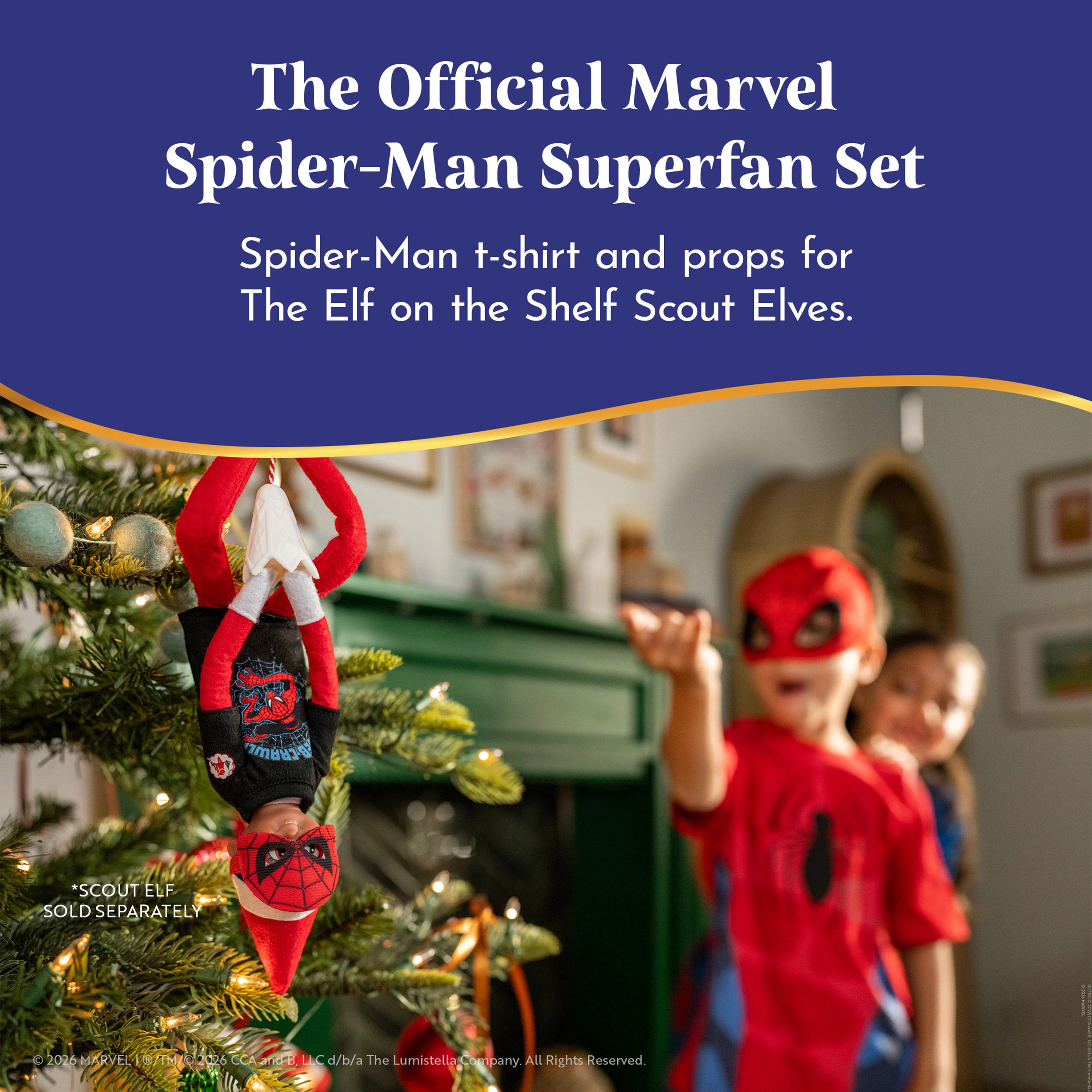 The Elf on the Shelf Marvel Spider-Man Superfan Set - Scout Elf Not Included