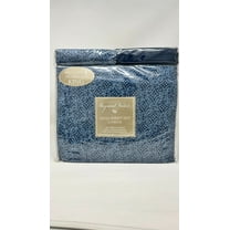 6-Piece King Cotton Sateen Sheet Set, 300 Thread Count, Deep Pocket, Soft and Breathable Bed Sheets – Includes 4 Pillowcases, Blue Floral Pattern