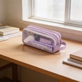 thumbnail image 4 of Estuche para Lápices de Gran Capacidad con Doble Capa de Malla: Bolsa Multifuncional para Material Escolar, Exámenes y Necesidades de Almacenamiento para El Estudio Diario., 4 of 7