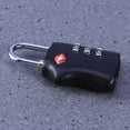 thumbnail image 4 of Portable TSA Approved Security Luggage Lock 3-Digit Combination Password Lock Padlock (Black), 4 of 4