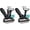 Black, variant on Pet Grooming Brush - Double Sided Shedding, Dematting Undercoat Rake for Dogs and Cats - Extra Wide Dog Grooming Brush - Pink