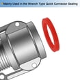 thumbnail image 5 of Uxcell 2" DN50 Silicone Rubber Flat Washer Quick Connector Gasket Red 5 Count, 5 of 5