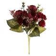 thumbnail image 5 of 1pcs Artificial Flowers Bouquet Fake Peony Silk Hydrangea Wildflowers Arrangements with Stems for Wedding Home Centerpieces Decor, 5 of 6