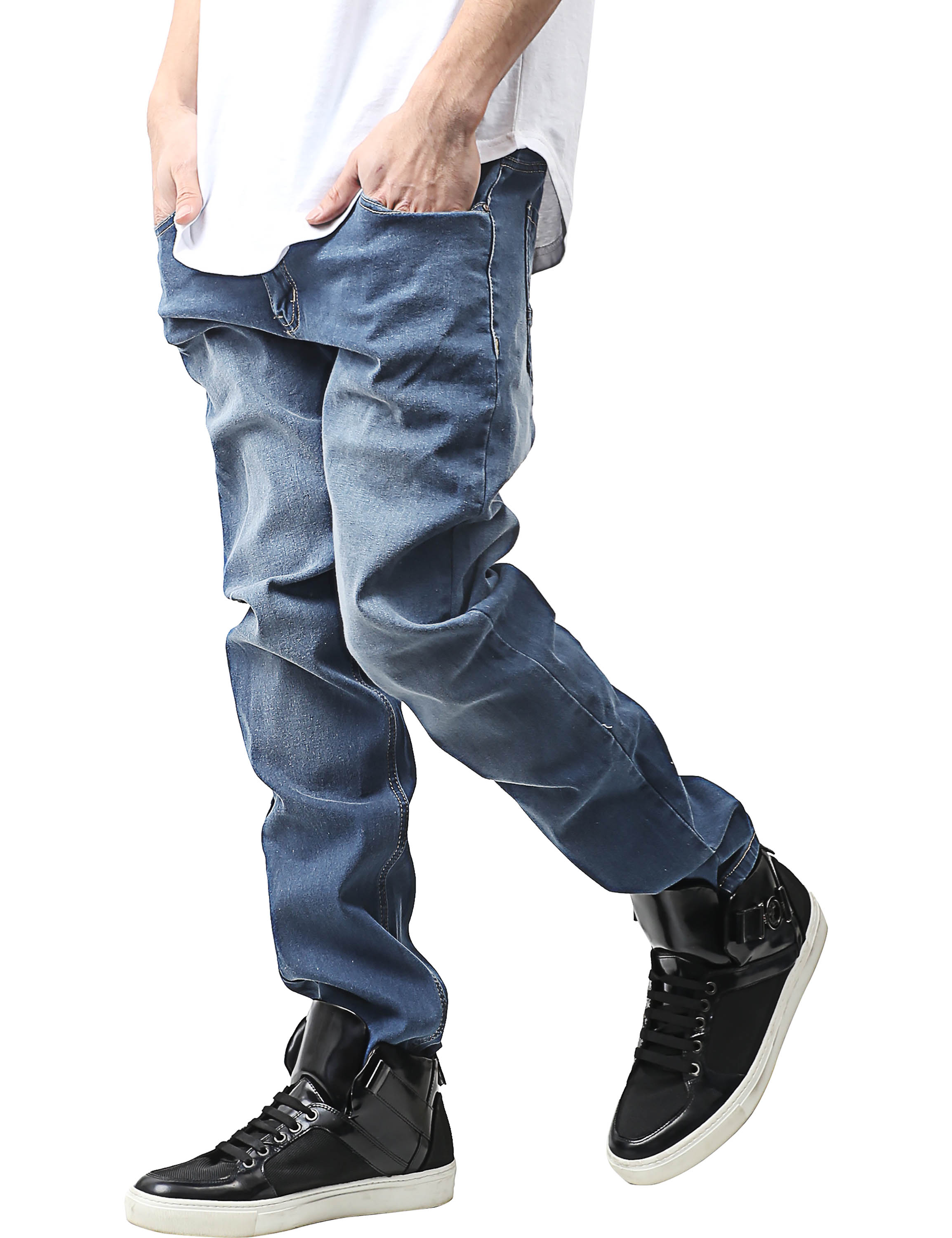 Mens Skinny Jeans Stretch Skinny Fit Slim Denim Pants - image 2 of 4
