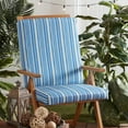 thumbnail image 5 of Greendale Home Fashions Outdoor High Back Chair Pad, Sapphire Stripe, 5 of 7