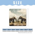 thumbnail image 2 of 10 Inch Wall Clock Battery Operated Square Clock for Office, Kitchen, Outdoor, Living Room,Elephant Mount Kilimanjaro Style, 2 of 4