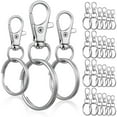 thumbnail image 1 of Qucyy Keychain Attachment with Lobster Clasp 30 Pieces Keychain Key Ring, 1 of 5