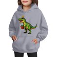 thumbnail image 4 of Sudadera con capucha para niñas y niños, sudadera de manga larga con cuello redondo y estampado de moda, jersey con bolsillo, sudadera de poliéster para niñas, 4 of 8