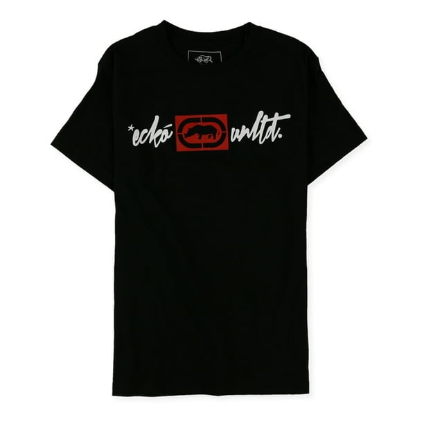 Ecko Unltd. Playera grafica Slim Fit Script para hombre negra XX Large Ecko Unltd. Camiseta grafica Walmart en linea