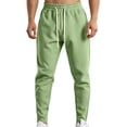 thumbnail image 5 of MXALUOB Men's Running Pants Ankle Zipper Tapered Jogger Pant Elastic Waist Athletic Trousers with Zip Pockets for Training Fitness, 5 of 7