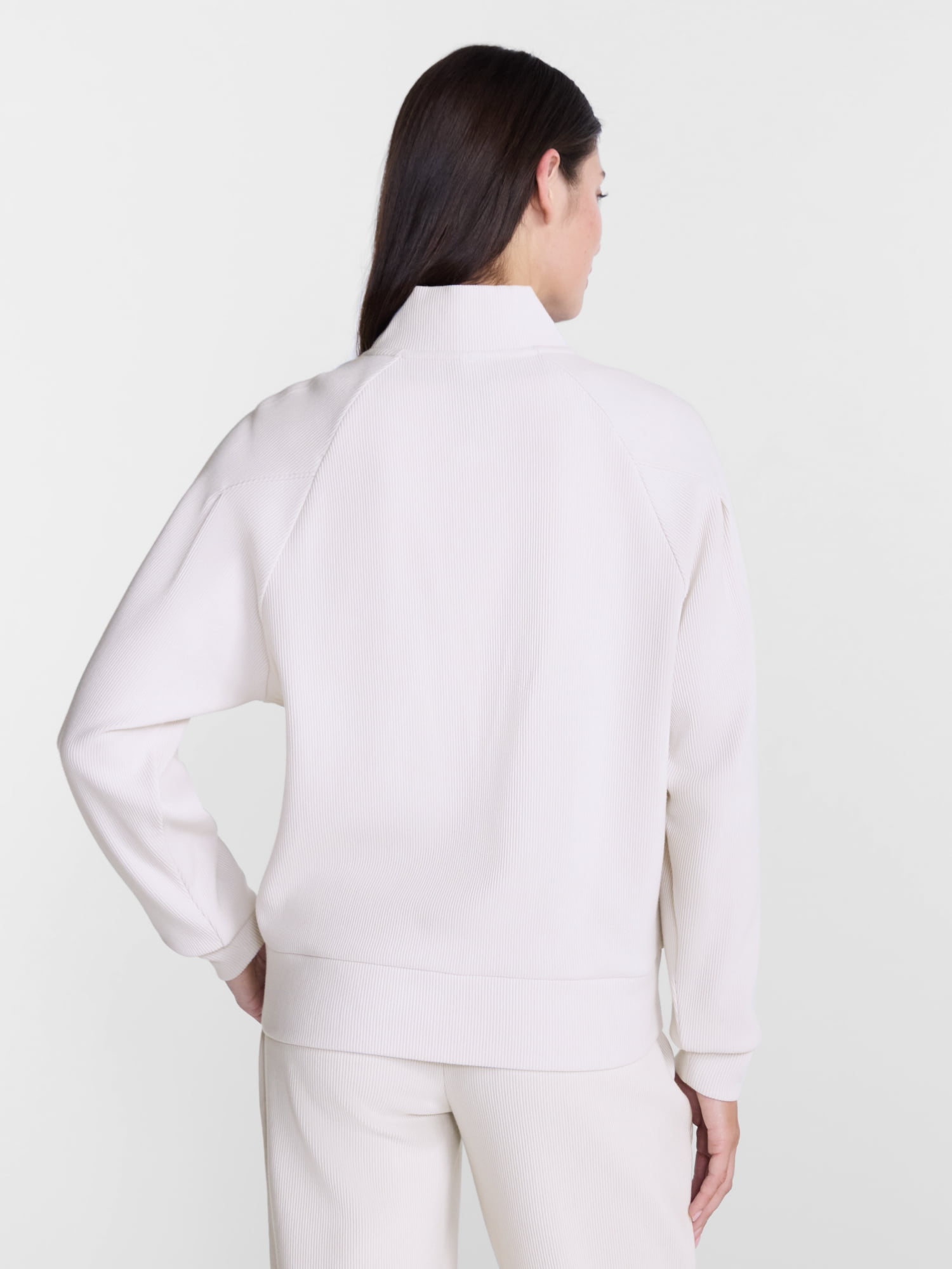Avia Women's and Women's Plus Ottoman Full Zip Bomber Jacket, Sizes XS-4X
