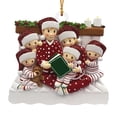 thumbnail image 1 of Decoraciones de Árbol de Navidad Personalizado Familia Bebé Lectura Colgante Conmemorativo, Bucle de Metal para Bolso de Coche Sala de Estar Árbol Puerta Pared Corona Patio, Escribir Nombre Y Mensaje, 1 of 5