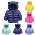 thumbnail image 2 of Hicidod Baby Jacket 3-6 Months Winter Down Coats for Kids Baby Boys Girls Warm Lightweight Puffer Jacket Cute Bear Hoods Down Coats Infant Outerwear, 2 of 7
