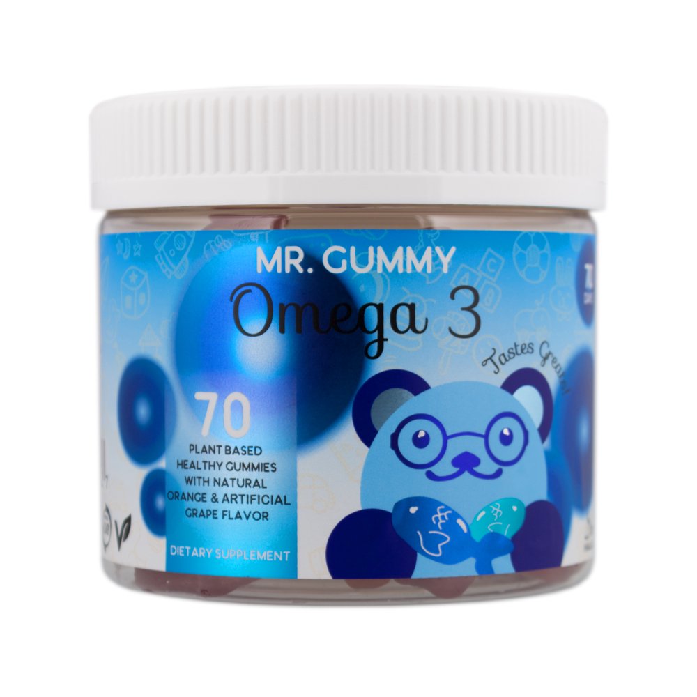 Mr Gummy Vitamins Omega3 Daily Chewable Gummy Supplement Natural