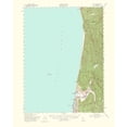 thumbnail image 3 of USGS 15x18 Black Modern Framed Museum Art Print Titled - Orick California Quad - USGS 1954, 3 of 5