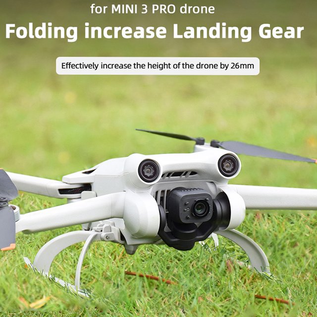 Pata de tren de aterrizaje compatible con Mini Pro Drone, extensión de altura plegable compatible con pata de tren de aterrizaje Extensión de tren de aterrizaje diseñada para el futuro