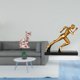 thumbnail image 2 of Figura de escritorio,Estatua de gato en estante,escritorio,oficina,decoración del hogar,Estatua del corredor,Estatua de corredor,escultura de arte abstracto,figura,Figura de personaje, 2 of 8