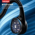 thumbnail image 3 of Lenovo X5 Wireless Bluetooth Headphone, Bone Conduction Earphone with IPX8 Waterproof Level ENC Noise Reduction 8GB Memory Black, 3 of 7