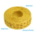 thumbnail image 3 of Uxcell 1 Roll Raffia Ribbon, 109 Yard Paper Twine String for Festival Gifts Wrapping, Yellow, 3 of 6