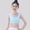Light Blue, variant on Girls Square Neck Modal Cotton Training Bra Multipack Tagless Seamless Fixed Thin Pads Wide Stretch Straps Puberty Crop Top for Preteen Girls 7 To 14 Years Old Beige M