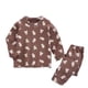 thumbnail image 1 of Odeerbi 1-14 Años Niño Niña Pijama de Algodón de Manga Larga Con Pantalón Y Suave Estampado Bear Para Dormir Primavera Invierno Juegos de Pijamas de Dos Piezas, 1 of 3