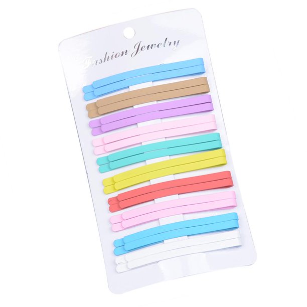 20 piezas de pinzas para el cabello, horquillas sencillas, accesorios para el cabello para mujeres, hechos a mano Arco iris